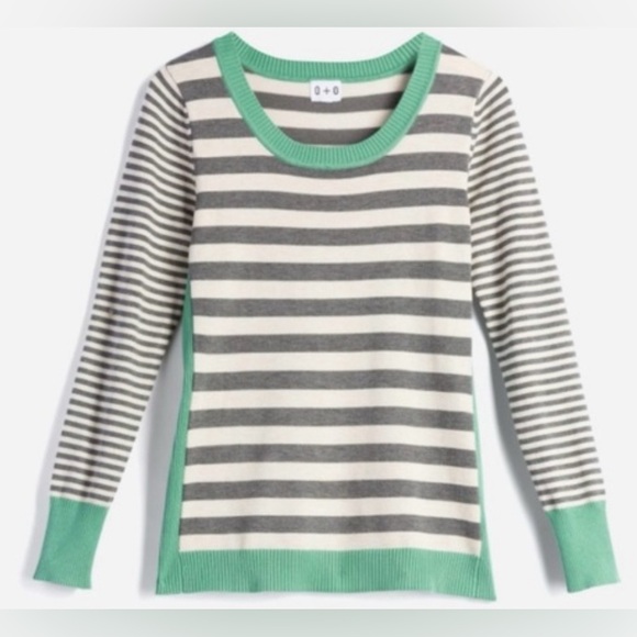 Olive & Oak Sweaters - Olive & Oak Maryanne Striped Pullover Sweater Size Medium